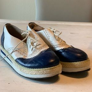 Authentic Leather Espadrilles bought in France